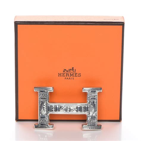 hermes touareg buckle|HERMES Sterling Silver 925 Touareg Tribal 32mm Belt Buckle.